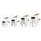 Holland Bar Stool Co. Oak Bar Stool, Natural Finish, Canter Pine Seat RC30OSNat002